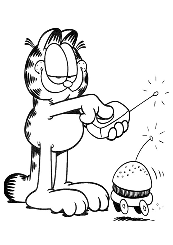 Plansa de colorat cu Hamburger 13 5